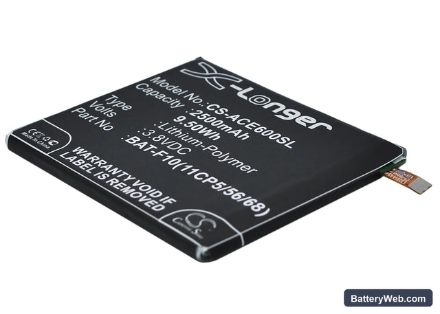 Acer Liquid E600 Replacement Battery, 3.8V, 2500mAh, Li-Polymer 1