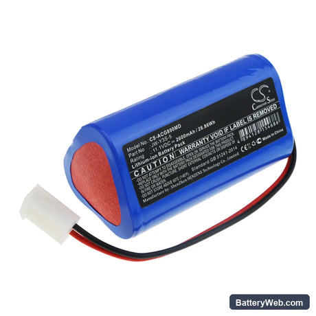 AOLI ECG-8901 Replacement Battery, 11.1V, 2600mAh, Li-ion 1