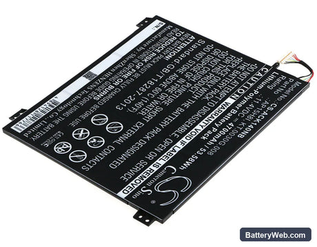 Acer Aspire One Cloudbook 14 Replacement Battery, 11.4V, 4700mAh, Li-Polymer 2