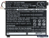 Acer Aspire One Cloudbook 14 Replacement Battery, 11.4V, 4700mAh, Li-Polymer 5