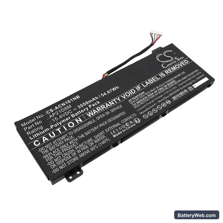 Acer Nitro 16 AN16-51-74BV Replacement Battery, 15.4V, 3550mAh, Li-ion 1