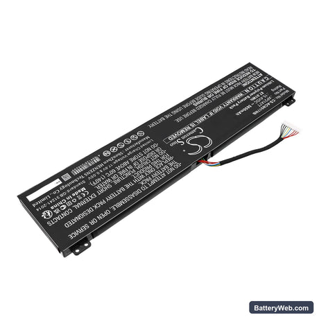 Acer Nitro 5 AN517-55-50P0 Replacement Battery, 15.4V, 5650mAh, Li-ion 2