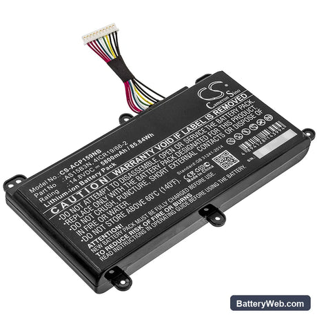 Acer Predator 15 G9-591 Replacement Battery, 14.8V, 5800mAh, Li-ion 1