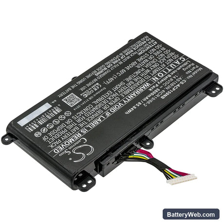 Acer Predator 15 G9-591 Replacement Battery, 14.8V, 5800mAh, Li-ion 2
