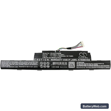 Acer Aspire E5-575G-53VG Replacement Battery, 11.1V, 5200mAh, Li-ion 3