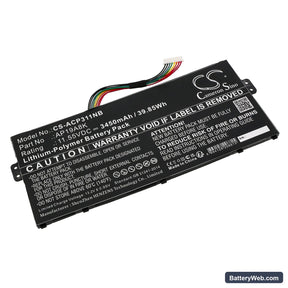 Acer Chromebook Spin 11 CP311-1HN-C3E3 Replacement Battery, 11.55V, 3450mAh, Li-Polymer 1