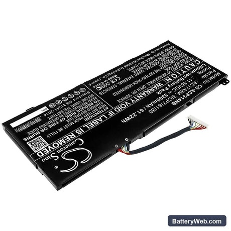 Acer Spin 3 SP314-52-599W Replacement Battery, 11.55V, 5300mAh, Li-ion 2