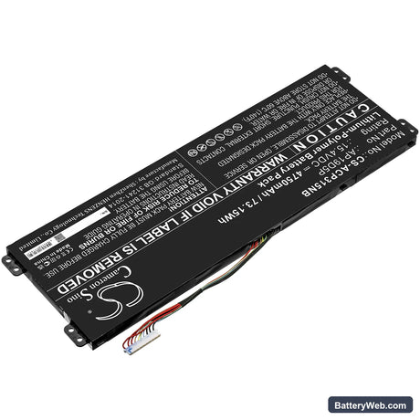 Acer Conceptd 3 Cn315-72g-70p5 Replacement Battery, 15.4V, 4750mAh, Li-Polymer 2