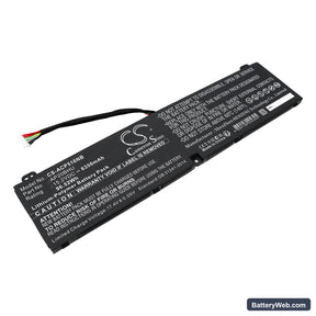 Acer Predator Triton 500 SE PT516-52s-72FE Replacement Battery, 15.2V, 6350mAh, Li-ion 1