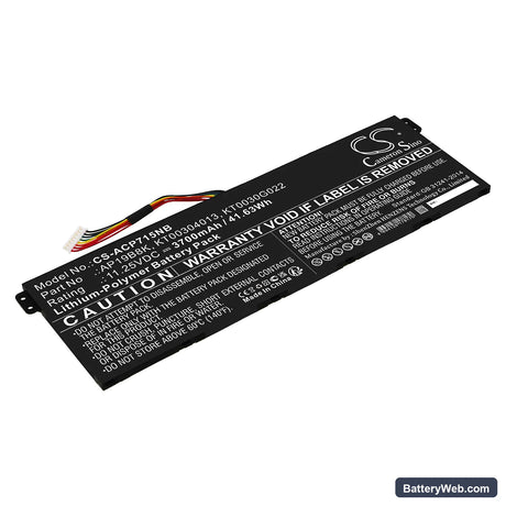 Acer TravelMate P2 TMP215-52-59AJ Replacement Battery, 11.25V, 3700mAh, Li-Polymer 1