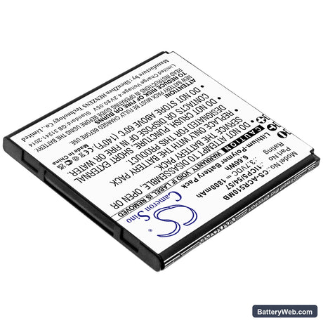 Angelcare AC517 Replacement Battery, 3.7V, 1800mAh, Li-Polymer 2
