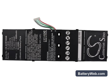 Gateway NE511 Replacement Battery, 15.2V, 3500mAh, Li-ion 5