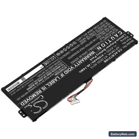 Acer Chromebook 311 C721 R721T Replacement Battery, 11.4V, 4100mAh, Li-Polymer 2