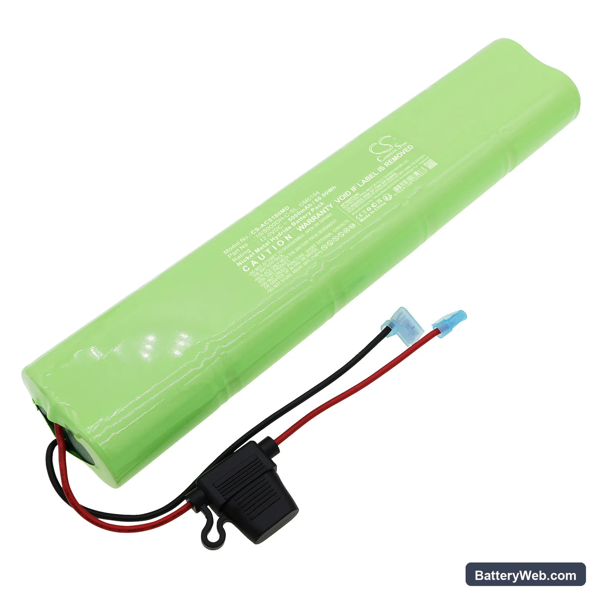 Brooks 80 Replacement Battery, 12V, 5000mAh, Ni-MH 1