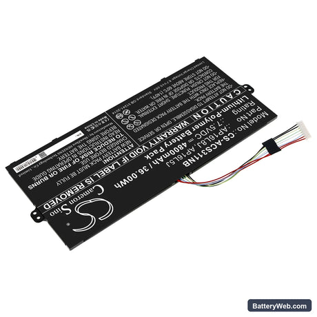 Acer Chromebook Spin 311 CP311-3H-K2RJ Replacement Battery, 7.5V, 4800mAh, Li-Polymer 2
