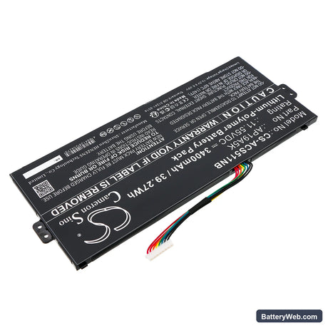 Acer Chromebook Spin 511 R752T-C3M5 Replacement Battery, 11.55V, 3400mAh, Li-Polymer 2
