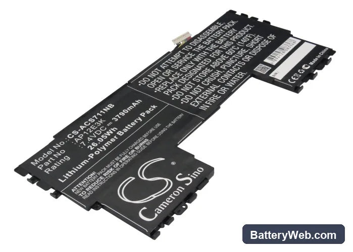 Acer Aspire Aspire S7 11" Replacement Battery, 7.4V, 3790mAh, Li-Polymer 1