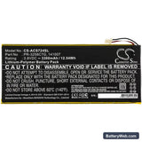 Acer Iconia Talk S Replacement Battery, 3.8V, 3300mAh, Li-Polymer 3