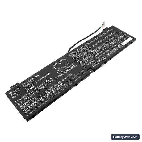Acer Predator Triton 300 SE PT314-51S-52ML Replacement Battery, 15.48V, 3850mAh, Li-Polymer 1