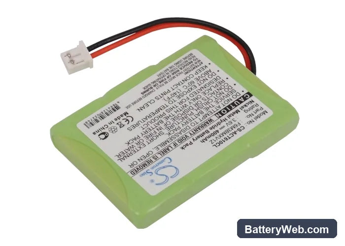 GP Replacement Battery, 3.6V, 400mAh, Ni-MH 2