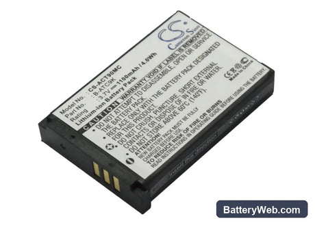 Oregon Scientific ATC9k Action Camera Replacement Battery, 3.7V, 1100mAh, Li-ion 1