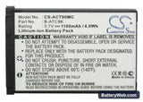 Oregon Scientific ATC9k Action Camera Replacement Battery, 3.7V, 1100mAh, Li-ion 5