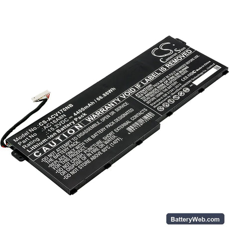 Acer Aspire V17 Nitro Replacement Battery, 15.2V, 4400mAh, Li-ion 1