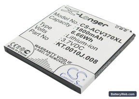 Acer Liquid E2 Replacement Battery, 3.7V, 1800mAh, Li-ion 1