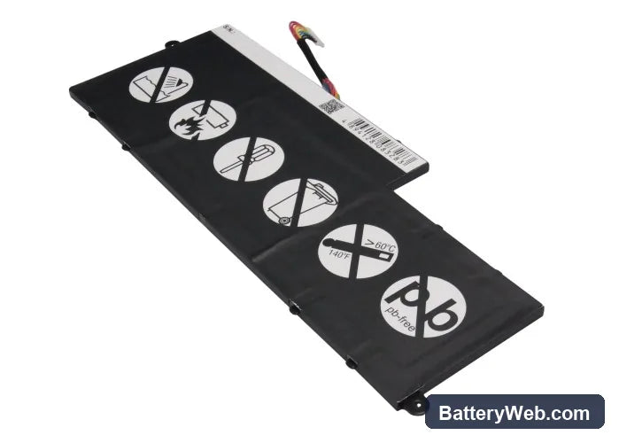 Acer Aspire V5-122P Replacement Battery, 11.4V, 2640mAh, Li-ion 4