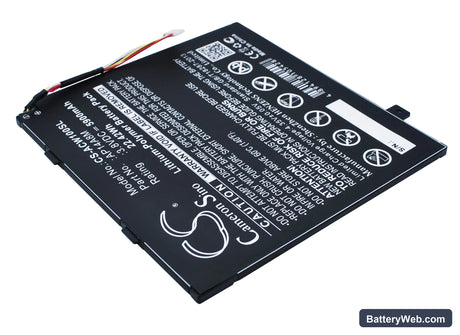 Acer Iconia Tab 10 A3-A20 Replacement Battery, 3.8V, 5900mAh, Li-Polymer 2