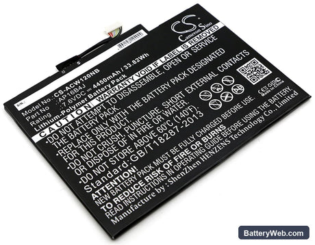 Acer Aspire Switch Alpha 12 Replacement Battery, 7.6V, 4450mAh, Li-Polymer 1