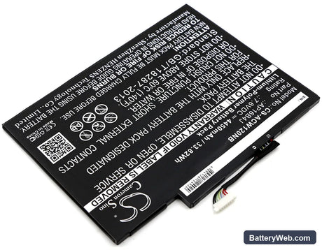 Acer Aspire Switch Alpha 12 Replacement Battery, 7.6V, 4450mAh, Li-Polymer 2