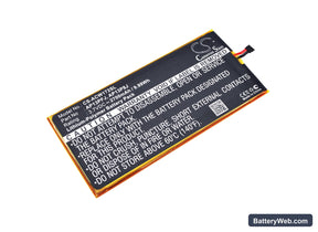 Acer Iconia B1-720 Replacement Battery, 3.7V, 2700mAh, Li-Polymer 1