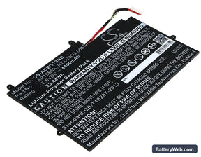 Acer Aspire Switch 11 SW5-173 Replacement Battery, 7.6V, 4400mAh, Li-Polymer 1