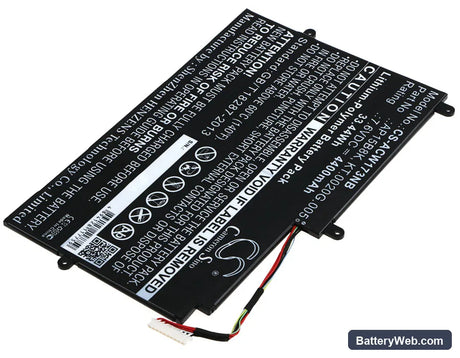 Acer Aspire Switch 11 SW5-173 Replacement Battery, 7.6V, 4400mAh, Li-Polymer 2