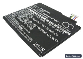 Acer Iconia Tab W3 Replacement Battery, 3.7V, 6800mAh, Li-Polymer 1