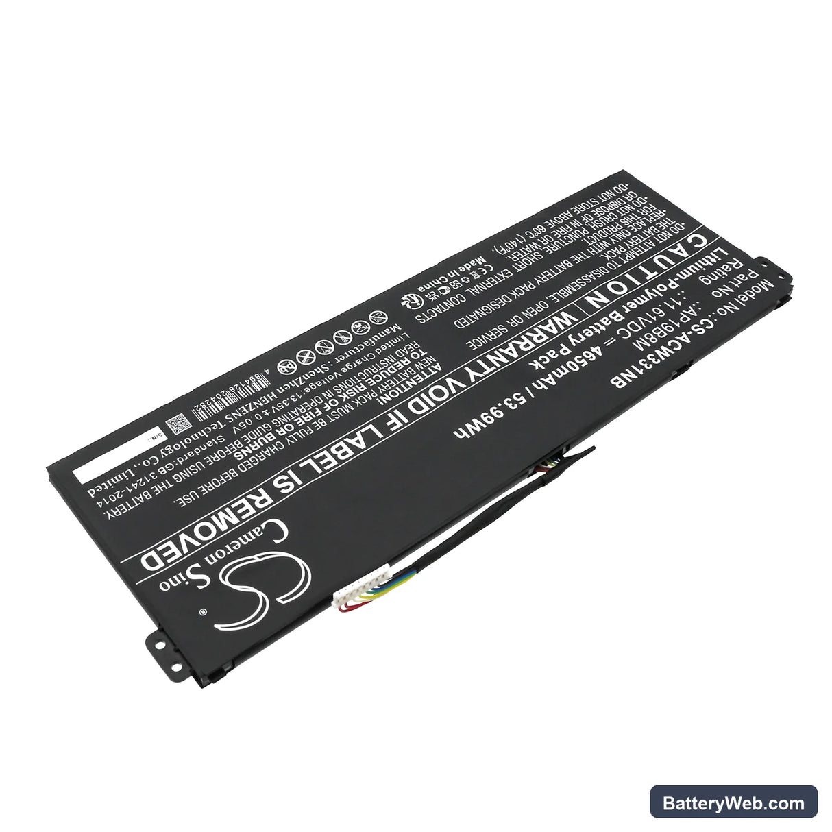 Acer Chromebook Spin 713 CP713-3W-57JX Replacement Battery, 11.61V, 4650mAh, Li-ion 2