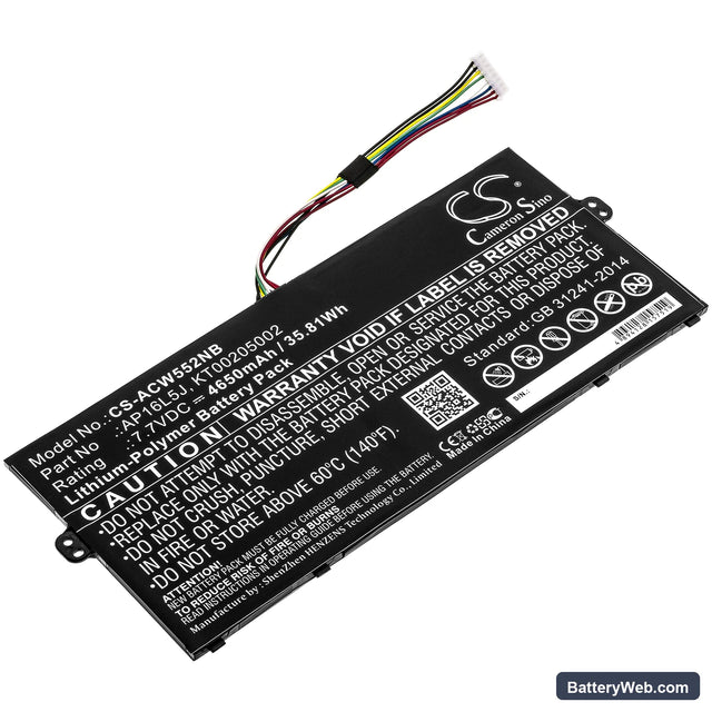 Acer swift 5 sf514-53t-58pj Replacement Battery, 7.7V, 4650mAh, Li-Polymer 1