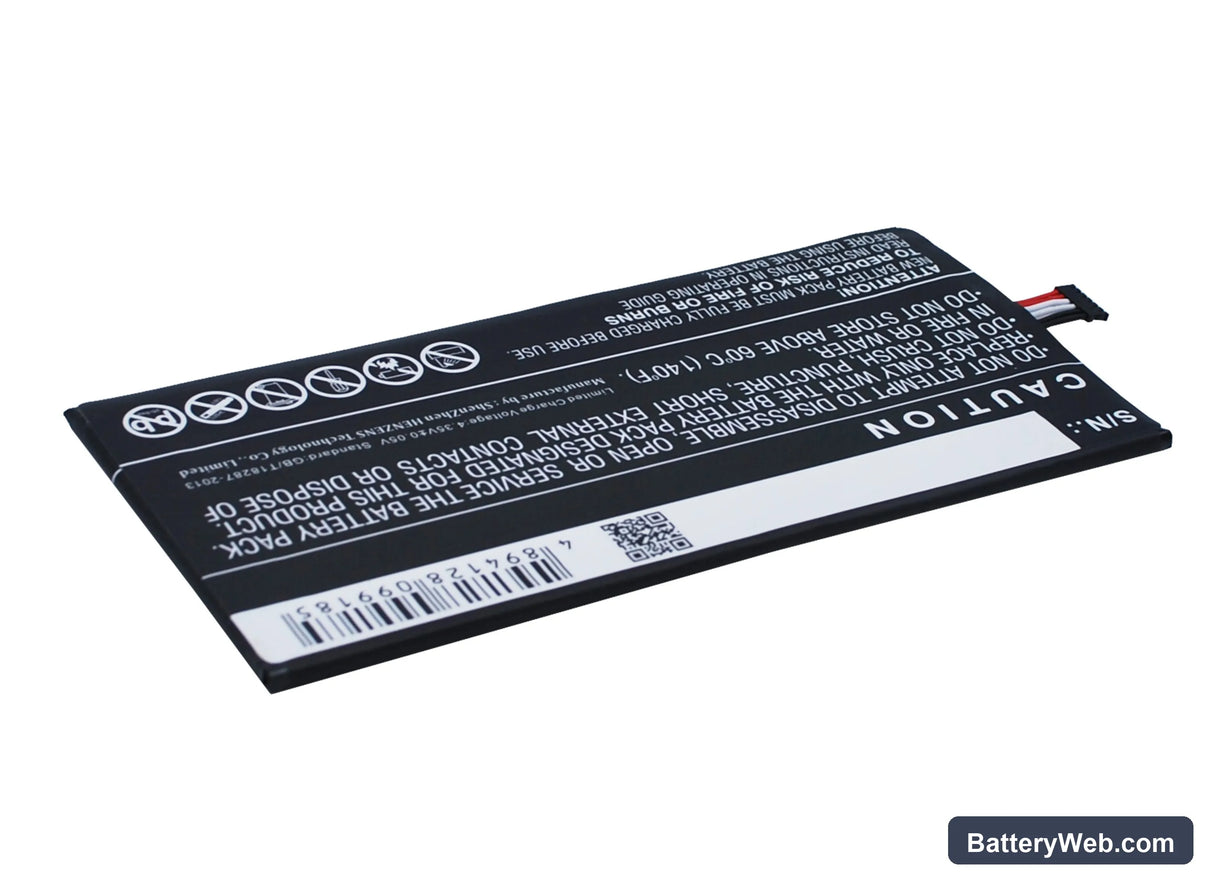 Acer Iconia Tab 7 Replacement Battery, 3.8V, 3400mAh, Li-Polymer 5