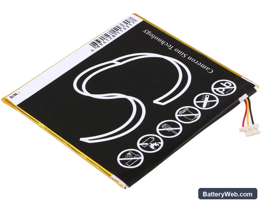 Acer Iconia One 7 B1-770 Replacement Battery, 3.7V, 2700mAh, Li-Polymer 4