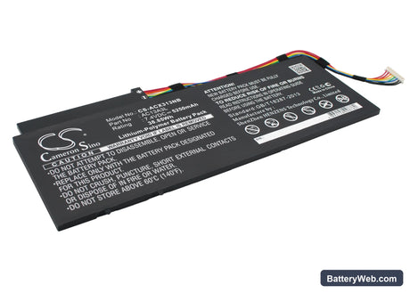 Acer Aspire P3-171 Replacement Battery, 7.4V, 5250mAh, Li-Polymer 2