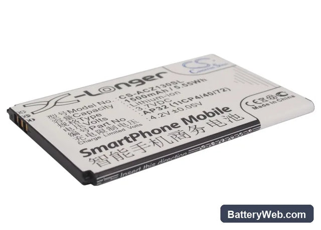 Acer Liquid Z3 Replacement Battery, 3.7V, 1500mAh, Li-ion 1