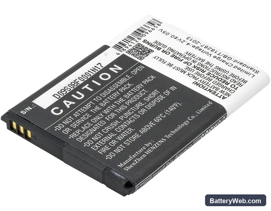 Acer Liquid Z200 Replacement Battery, 3.7V, 1200mAh, Li-ion 3