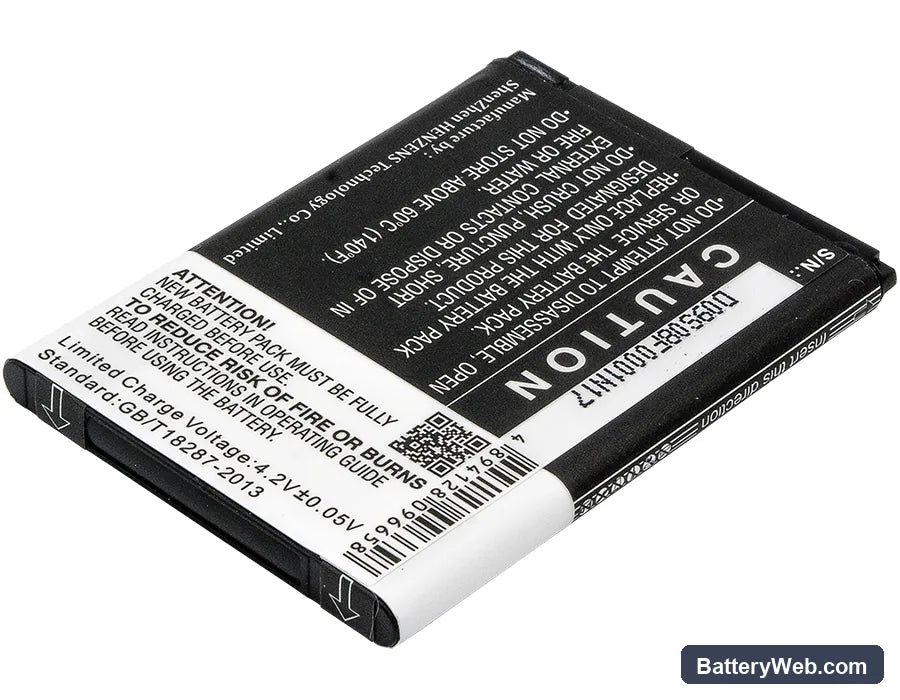 Acer Liquid Z200 Replacement Battery, 3.7V, 1200mAh, Li-ion 4
