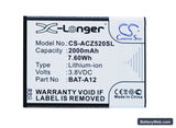 Acer Liquid Z520 Replacement Battery, 3.8V, 2000mAh, Li-ion 5