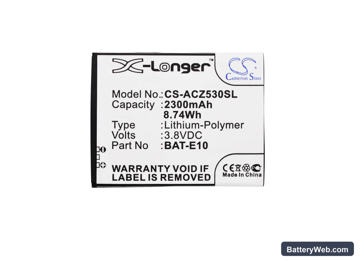 Acer Liquid Z530 Replacement Battery, 3.8V, 2300mAh, Li-Polymer 5