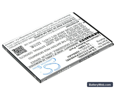 Acer Liquid Z630 Replacement Battery, 3.8V, 3200mAh, Li-ion 2