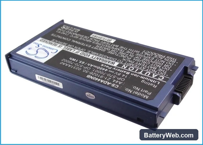 MicroStar MD6032 Replacement Battery, 14.8V, 4400mAh, Li-ion 3