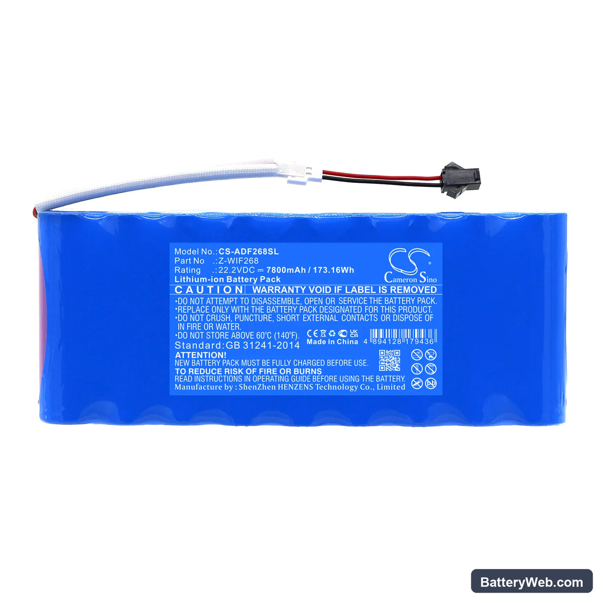 American DJ WIFLY EXR QA5 IP Replacement Battery, 22.2V, 7800mAh, Li-ion 3