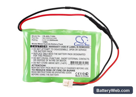 Snap On/Sun LS2000 Replacement Battery, 6V, 2000mAh, Ni-MH 5